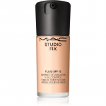 MAC Cosmetics Studio Fix Fluid SPF 15 24HR Matte Foundation + Oil Control matinis makiažo pagrindas SPF 15 atspalvis N11 30 ml