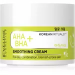 Eveline Cosmetics AHA + BHA Korean Rituals glotninamasis drėkinamasis kremas 50 ml