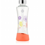 Equa FlowerHead stiklinis buteliukas vandeniui Poppy 550 ml