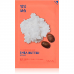 Holika Holika Pure Essence Shea Butter itin drėkinanti ir maitinanti tekstilinė veido kaukė 23 ml