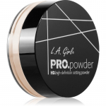 L.A. Girl Cosmetics PRO. Powder matinio efekto fiksuojamoji pudra atspalvis Banana Yellow 5 g