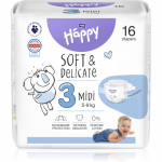 BELLA Baby Happy Soft&Delicate vienkartinės sauskelnės Midi 5-9 kg 16 vnt.