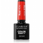 Claresa SoakOff UV/LED Color Rainbow Explosion gelinis nagų lakas atspalvis RED 406 5 g