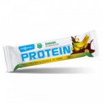 Baltyminis batonėlis bananų skonio ir pieno &scaron;okoladu, be gliuteno &ndash; MAXSPORT, 50 g