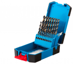 Metalo grąžtų komplektas Schmith SQWMP-01, DIN338 HSS PRO 19vnt.