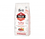Sausas maistas  jauniems didelių veislių &scaron;unims su jautiena ir moliūgais 2,5 kg Brit Fresh Junior