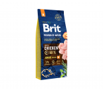 Sausas maistas jauniems &scaron;unims su vi&scaron;tiena M 3 kg  Brit Premium By Nature Junior