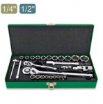 Galvučių k-tas GCAD2802 1/2"-1/4" 27vnt