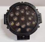 Žibintas LED 12/24V,51W TR-7051 apvalus juodas