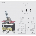 Jungiklis 3 pad. su fik.3k.varžt.250V 15A T513B ON-OFF-ON