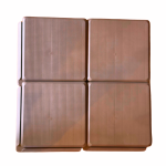 Plastikinės lauko plytelės SKAZA sodui, daržui, terasoms, i&scaron;kyloms 8 vnt/0,5m&sup2; - Rūda
