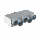 Komponentum oro paskirstymo kolektorinės dėžės 125-9x75 korpusas su 5 at&scaron;akomis