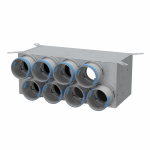 Komponentum oro paskirstymo kolektorinės dėžės 160-12x75 korpusas su 8 at&scaron;akomis