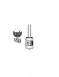 Kopijavimo freza D19&times;h12 mm, 8 mm koteliu (2G)