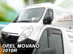 RENAULT MASTER 2010 &rarr; 2024 Langų vėjo deflektoriai priekinėms durims TRUMPI