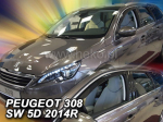 PEUGEOT 308 II 5 durų 2014 &rarr; 2021 +OT SW Langų vėjo deflektoriai keturioms durims