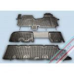 Opel Vivaro II vietos, trys eilės, su orlaide, (sustipr.pagr.vairuotojo pusėje)2014 &rarr; Guminiai kilimėliai su loveliu