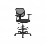 Ergonominė biuro kėdė su atrama kojoms