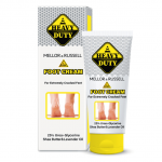 Heavy duty mink&scaron;tas kremas itin sausoms kojoms, kuriame yra 25% karbamido, d-panthenolio, taukmedžio sviesto ir levandų aliejaus, 75 ml