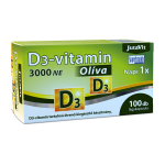 JutaVit vitaminas D3 3000TV extra virgin alyvuogių aliejuje, 100 kapsulių