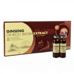 Žen&scaron;enis (Panax ginseng) + dviskiautis ginkmedis (ginkgo biloba), 10 buteliukų