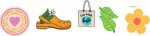 Crocs&trade; Crocs IM WITH HER PIN BACKER 5-PACK G0877900-MU Crocs IM WITH HER PIN BACKER 5-PACK G0877900-MU - One size
