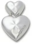 Crocs&trade; Jibbitz Silver Double Heart 198445448140 Jibbitz Silver Double Heart 198445448140 - One size