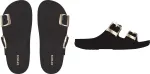 Crocs&trade; Saturday Metallic Buckle Sandal Women’s Black - 36,5