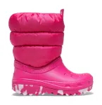 Crocs&trade; Classic Neo Puff Boot Kid’s 207684 Candy Pink - 21