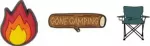 Crocs&trade; Crocs GONE CAMPING PIN BACKER 3-PACK G0885400-MU Crocs GONE CAMPING PIN BACKER 3-PACK G0885400-MU - One size