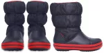 Crocs&trade; Winter Puff Boot Kid’s Navy/Red - 23