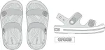 Crocs&trade; Crocband Cruiser Sandal Moonlight/Atmosphere - 29
