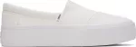 TOMS Washed Women Alpargata Fenix Slip-On Platform White - 41