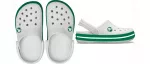 Crocs&trade; Crocband Clog Kid’s 207005 White/Green Ivy - 27