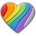 Crocs&trade; Crocs PRIDE RAINBOW HEART 198445176128 Crocs PRIDE RAINBOW HEART 198445176128 - One size