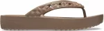 Crocs&trade; Classic Platform Geometrc Flip Latte - 35