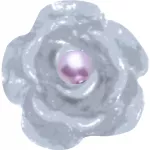 Crocs&trade; Crocs Jibbitz Purple Flower With SMT Pearl 198445375866 Crocs Jibbitz Purple Flower With SMT Pearl 198445375866 - One size