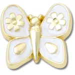 Crocs&trade; Crocs Jibbitz Gold Pearlized Butterfly 198445375880 Crocs Jibbitz Gold Pearlized Butterfly 198445375880 - One size