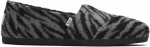 TOMS Zebra Fleece Women’s Alpargata Black - 37