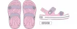 Crocs&trade; Crocband Cruiser Sandal Ballerina/Lavender - 32