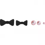 Crocs&trade; Jibbitz Pink SMT Pearl and Bow 5 Pack 198445296642 Jibbitz Pink SMT Pearl and Bow 5 Pack 198445296642 - One size