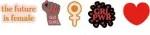 Crocs&trade; Crocs GIRL POWER PIN BACKER 5-PACK G0877700-MU Crocs GIRL POWER PIN BACKER 5-PACK G0877700-MU - One size
