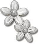 Crocs&trade; Jibbitz Silver Double Flower Cluster 198445448133 Jibbitz Silver Double Flower Cluster 198445448133 - One size