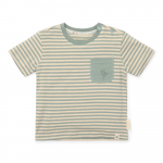 Little Dutch Mar&scaron;kiniai trumpomis rankovėmis &acute;Forest Green Stripe&acute; - 86