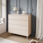 Komoda AVRA Beige Chrome