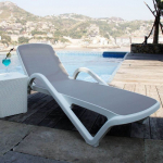 Lauko gultas RESORT 197x71,3xH46,5cm, smėlio spalvos