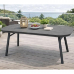 Lauko stalas SAN MARINO GREY ovalus 180x90x74cm