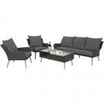 Terasos baldai SADEIRA GREY/GREY MELANGE