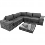 Kampinis lauko baldų komplektas VERA GREY