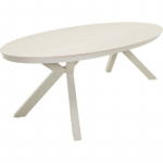 Ovalus stalas DAVOS CREMA 220x120x69